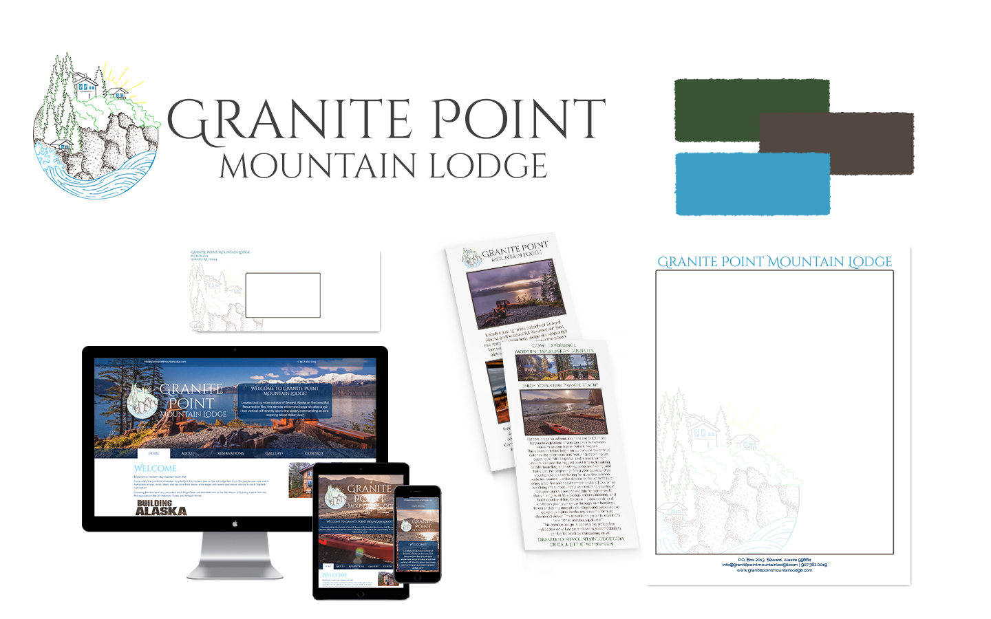 Granite Point Mountain Lodge Design Board