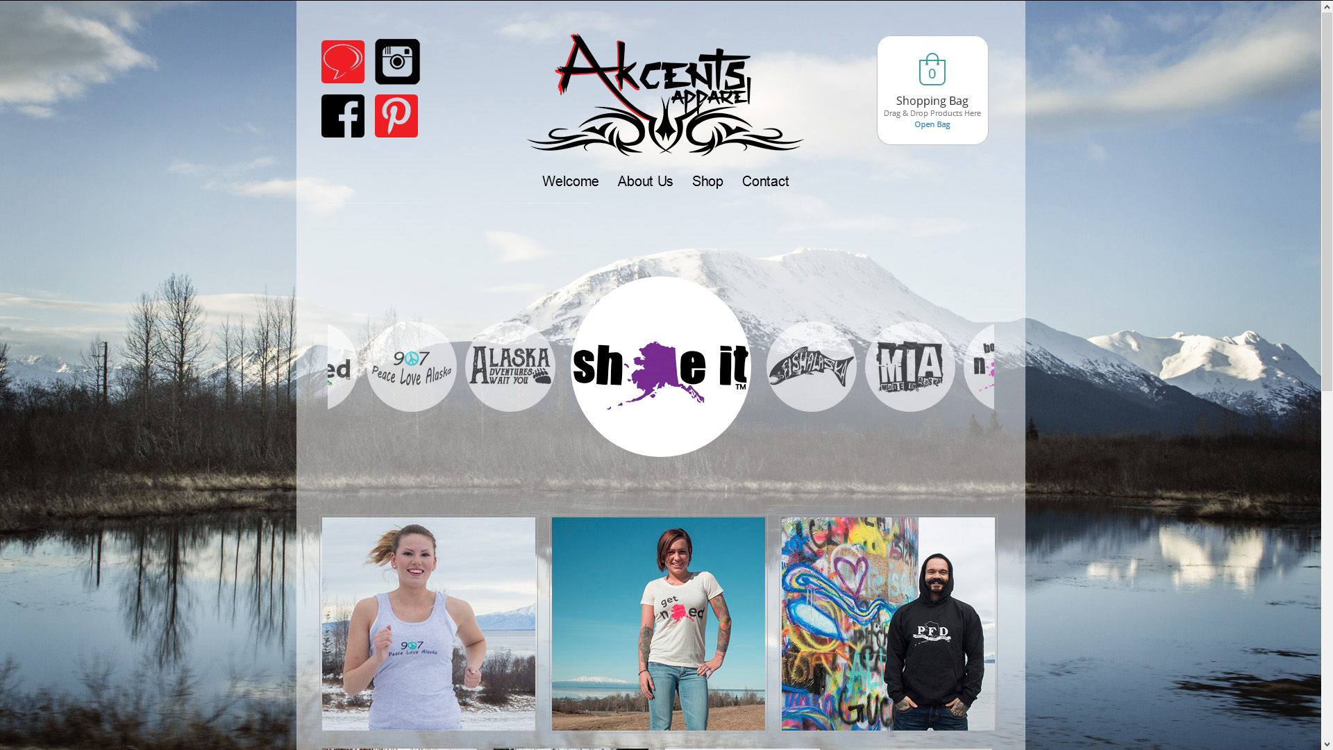 Akcents Apparel Website